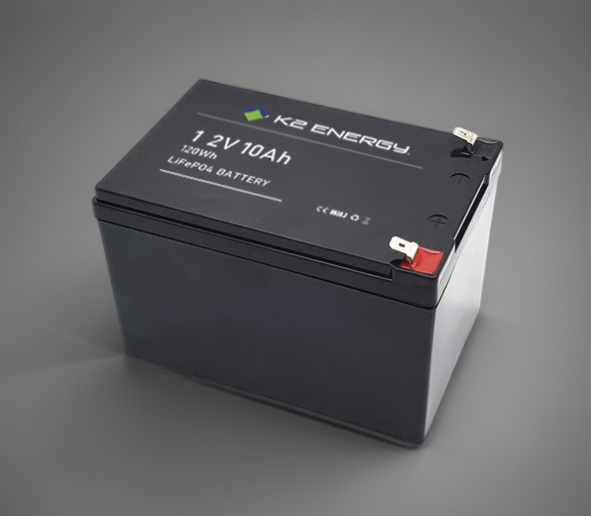 K2 12v 10Ah Lithium Ion Battery - LiFePO4 Deep Cycle - Camping RV Solar