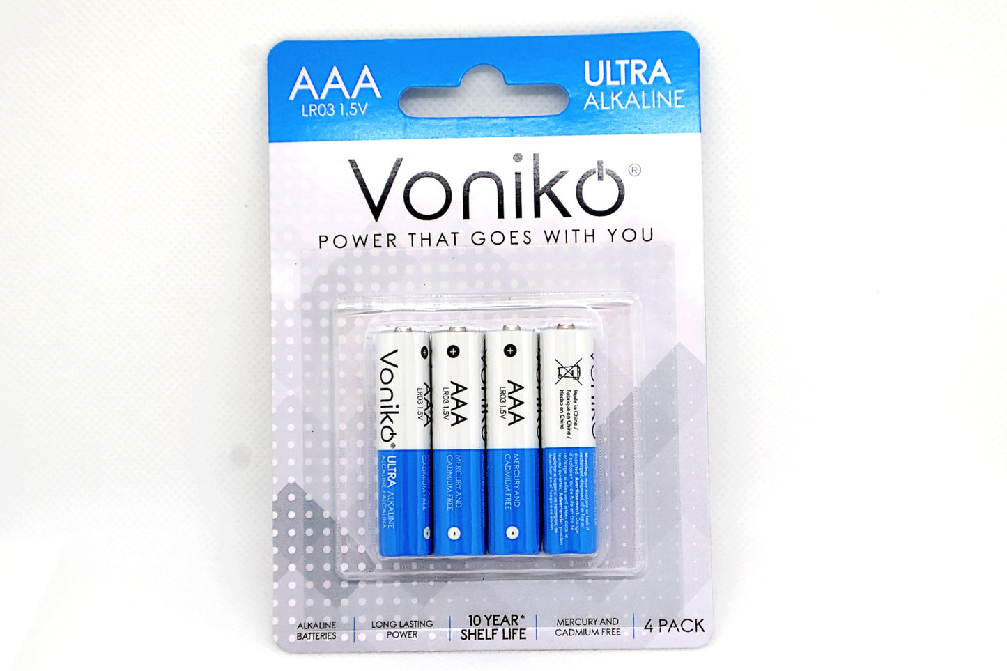 AAA 1.5V Ultra Alkaline Battery 4 Pack -Buy 2 Get 1 Free!