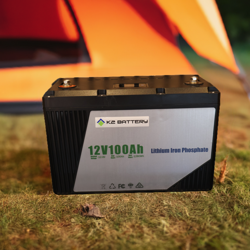 K2 12V 100Ah Deep Cycle Lithium LiFePO4 Battery  | Quality integrated BMS | 3000+ Cycles | Long Life